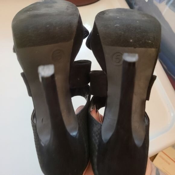 GLOjeans Black 4+ Inch Sexy 5M High Heels - Picture 10 of 11